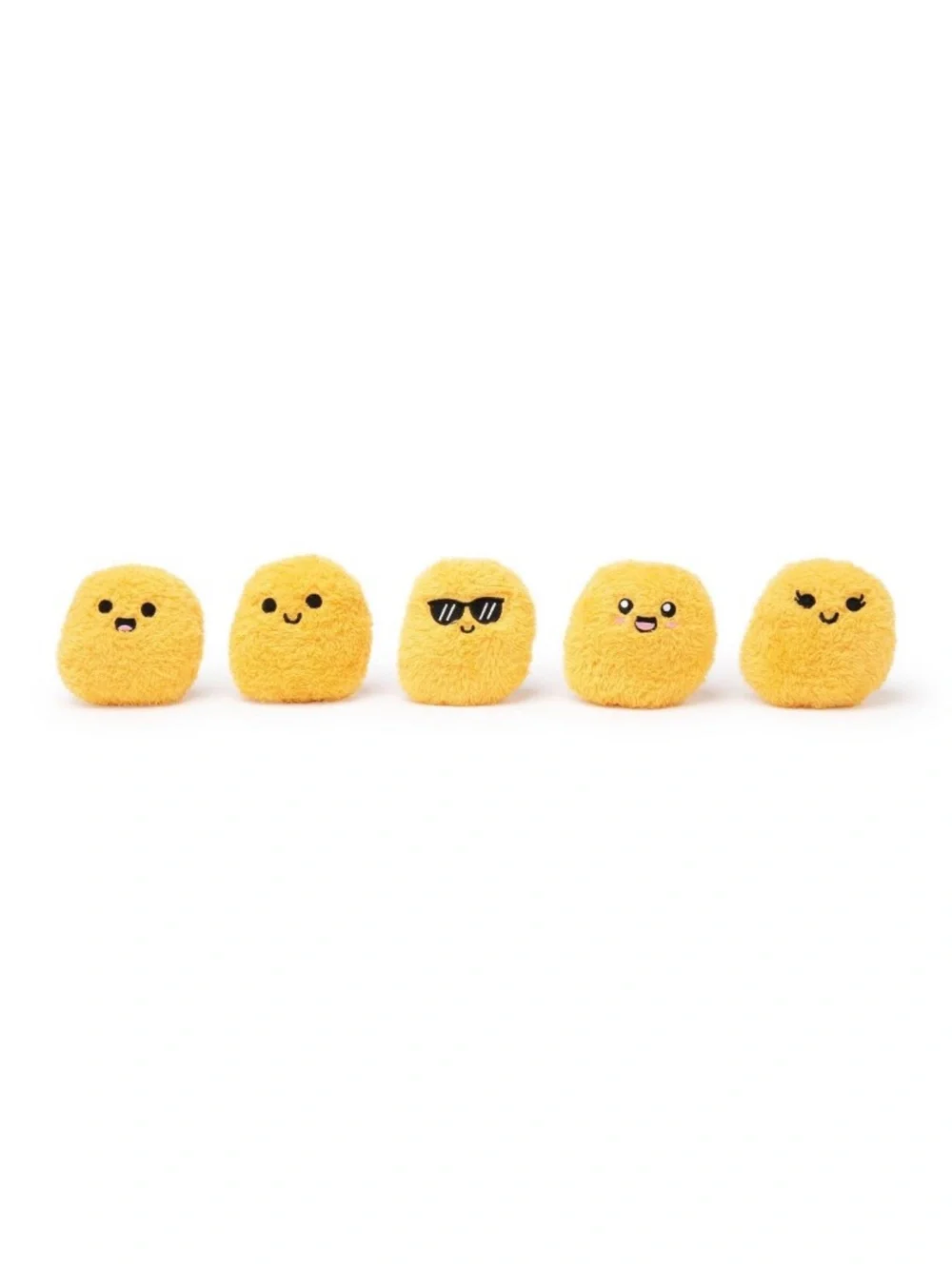 Plush Emotional Support Nuggets Toy Set - Yellow